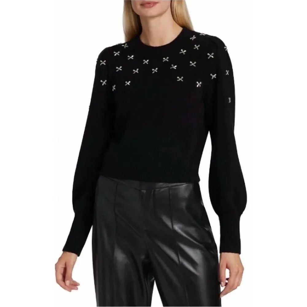 Cami Nyc Lulie Embellished Wool Sweater size S